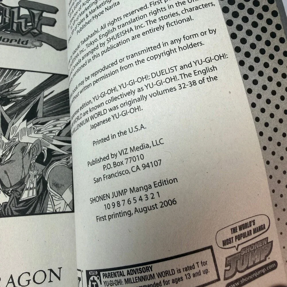 Yu-Gi-Oh! Millennium World Vol 4 Manga by Kazuki Takahashi Viz Media 1st Print